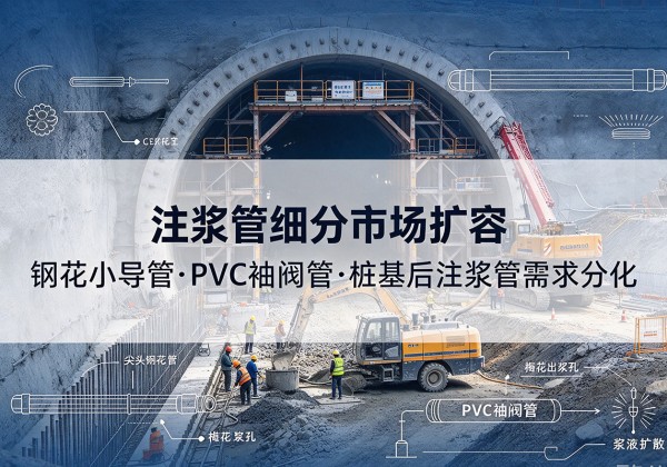 阳城注浆管细分市场扩容，隧道钢花小导管、PVC 袖阀管、桩基后注浆管需求分化